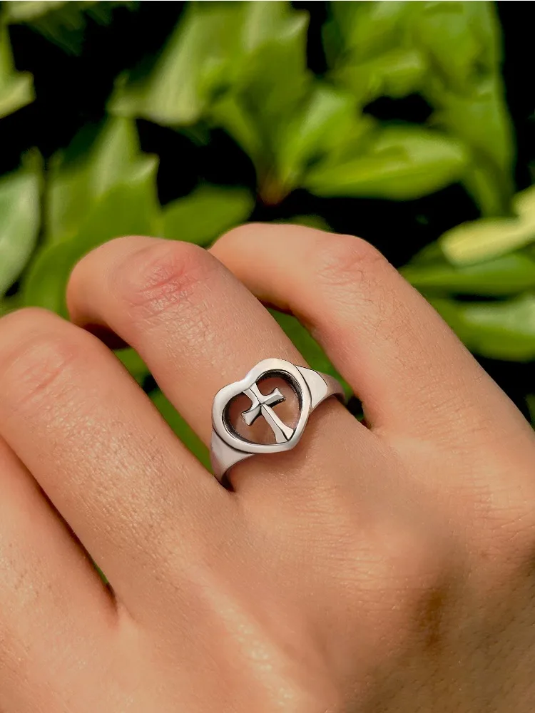 

925 Sterling Silver JamesAvery Vintage Love Cross Rings for Women Engagement Anniversary Wedding High Quality Fine Jewelry Gift