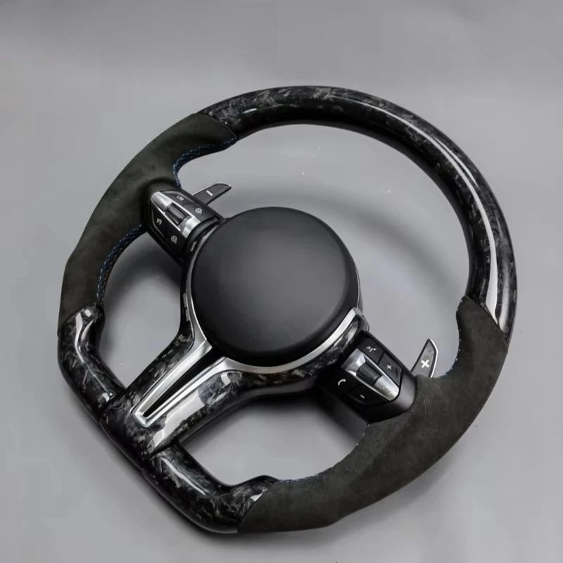 

For BMW M Series F10 F06 F12 F15 F25F3F54 F16 F20 F22 F30 F31 F32 F36 E90 E92 E93 X1to X6 Real Carbon Fiber Steering Wheel