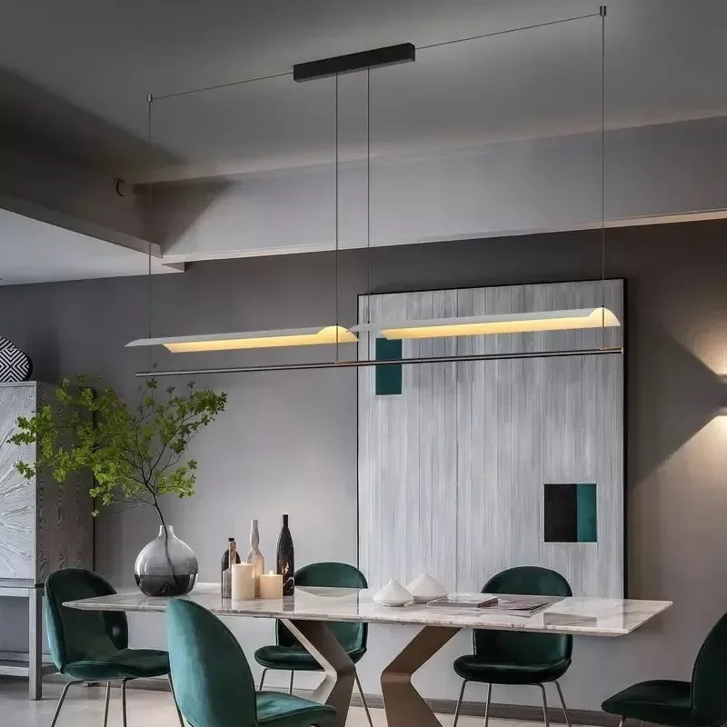 Nordisch gebogenes Metall Design LED Decke Kronleuchter für Wohnzimmer Esszimmer Barth eke Küchen insel Lampe hängende Leuchte