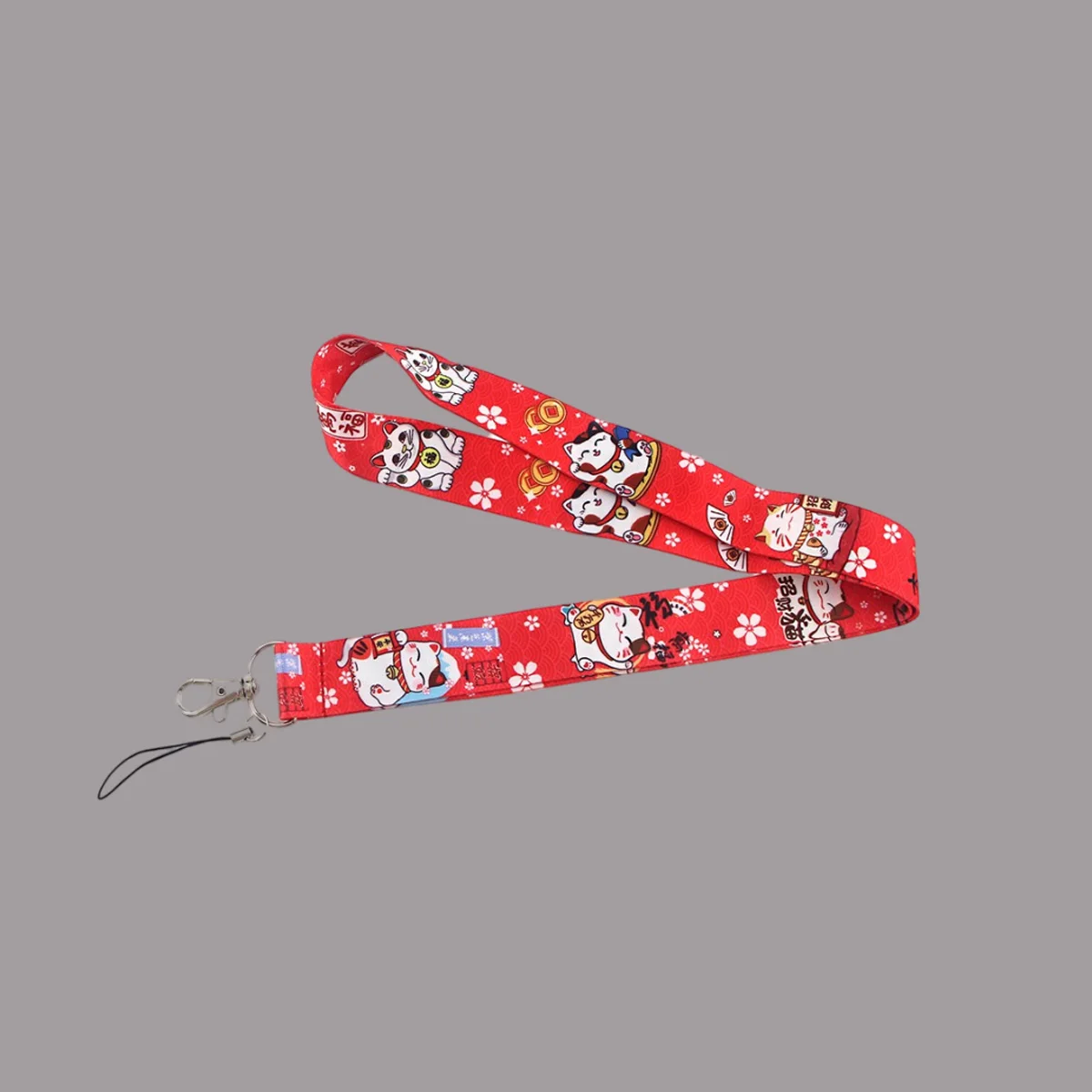 

Милый ремешок на шею с изображением кота для ключей, удостоверения личности, тренажерного зала, телефона, подвесной ремешок, USB-держатель для значка, веревка, брелок, подарки