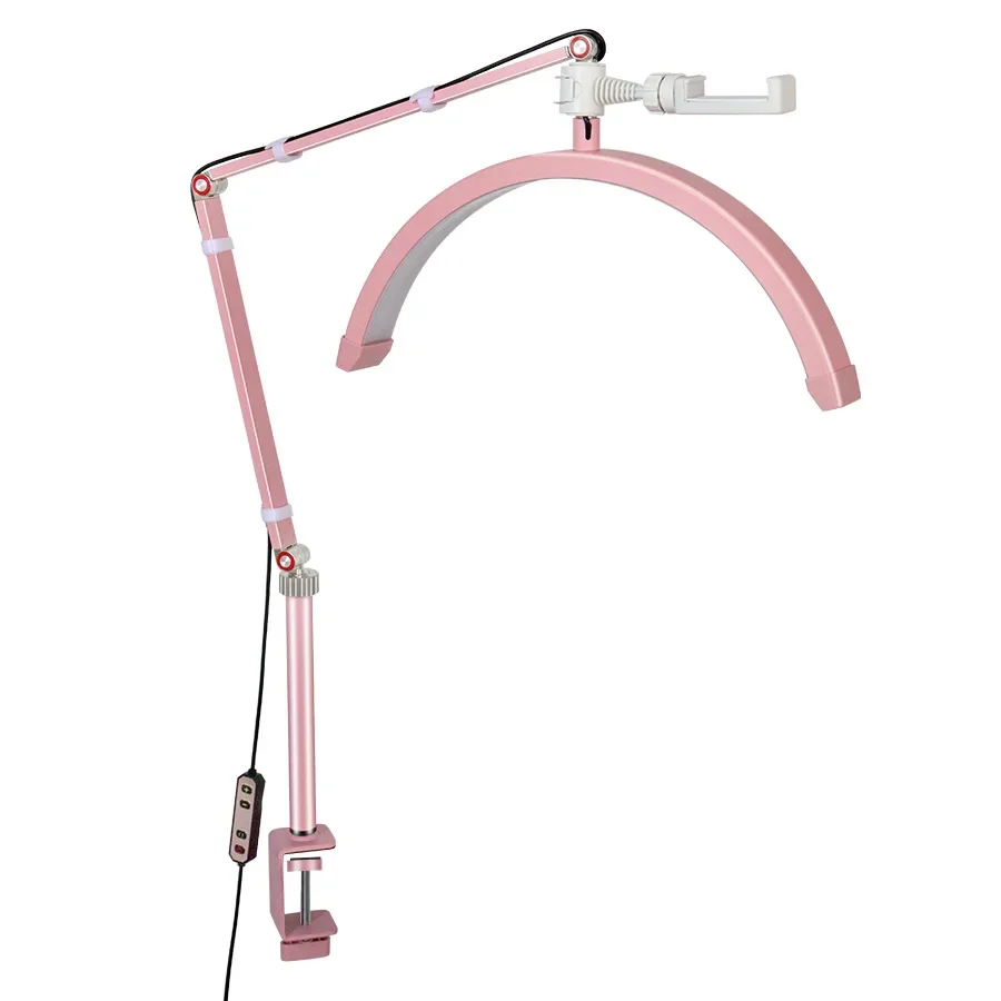 

# Горячие роскошные портативные клипсы в форме лунного света, ресницы, маникюрный салон, наращивание ресниц, лампы с держателем для телефона