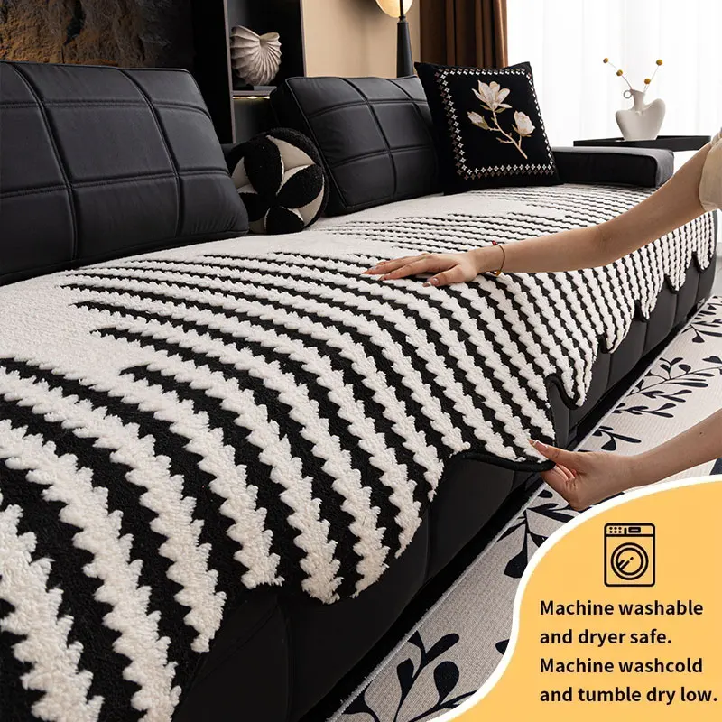 1PC-Lichtes Luxus- und High-End-Gefühl, rutschfestes Wohnzimmer-Sofakissen für Herbst und Winter, mehrfarbiges optionales Sofakissen