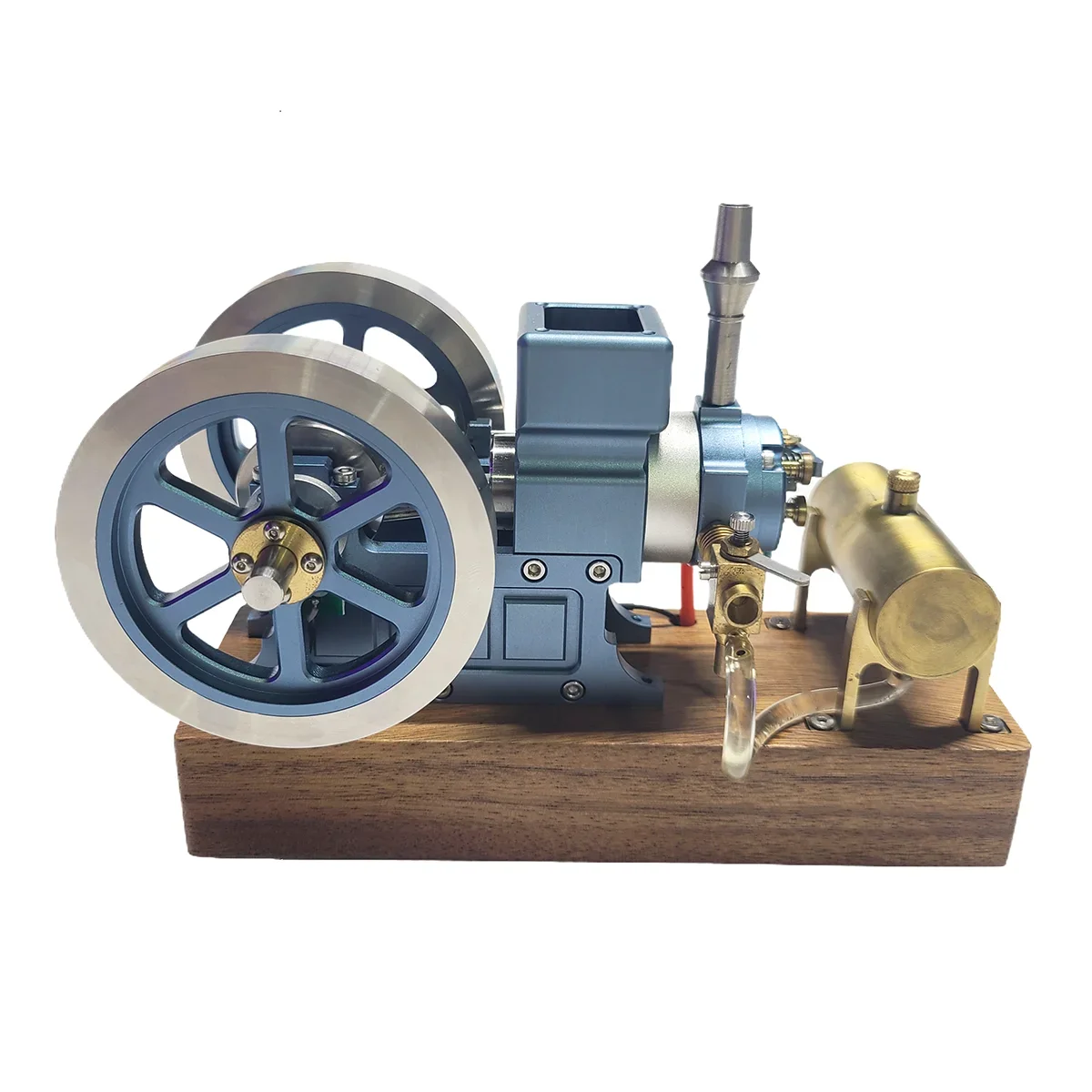 Metal Slow Machine Horizontal Engine Carburetor Adjustable Speed Blue Engine Finished Experimental Toy