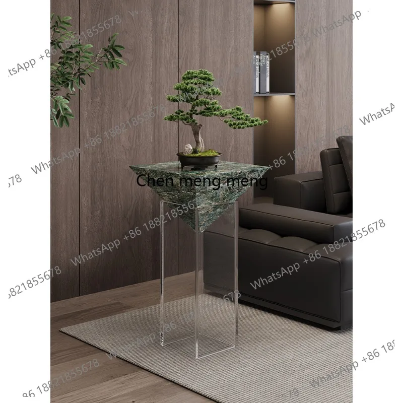 

Amazon green suspended rock slab side suspension rack hotel display ornament base