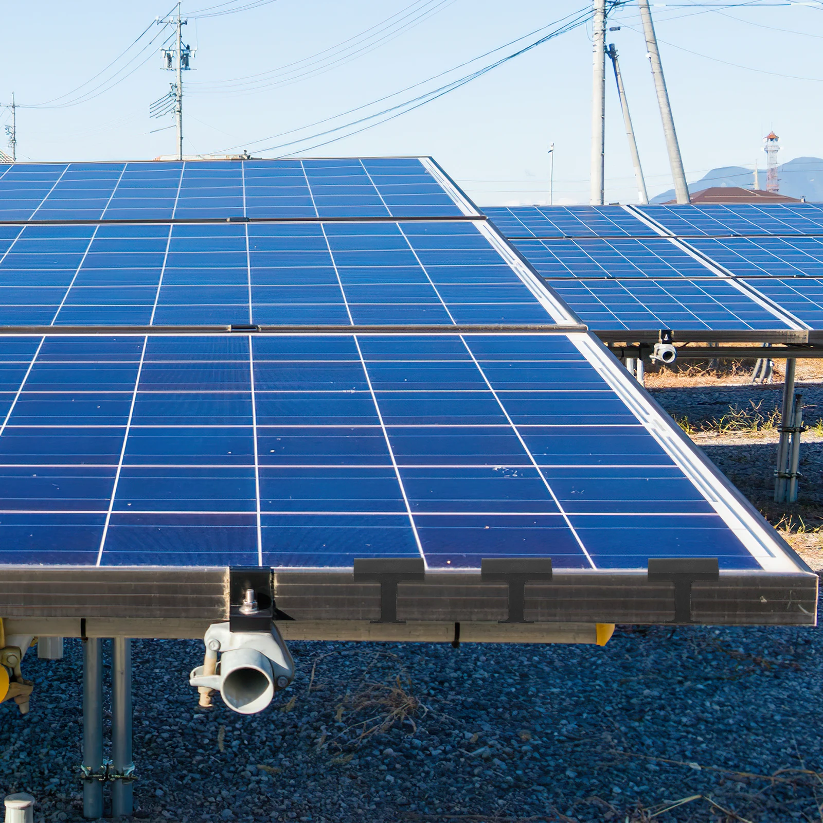 

10 Pcs Solar Panel Water Drainage Clips Photovoltaic Buckle Install Prevent Mud Extend Life Practical Design Solar