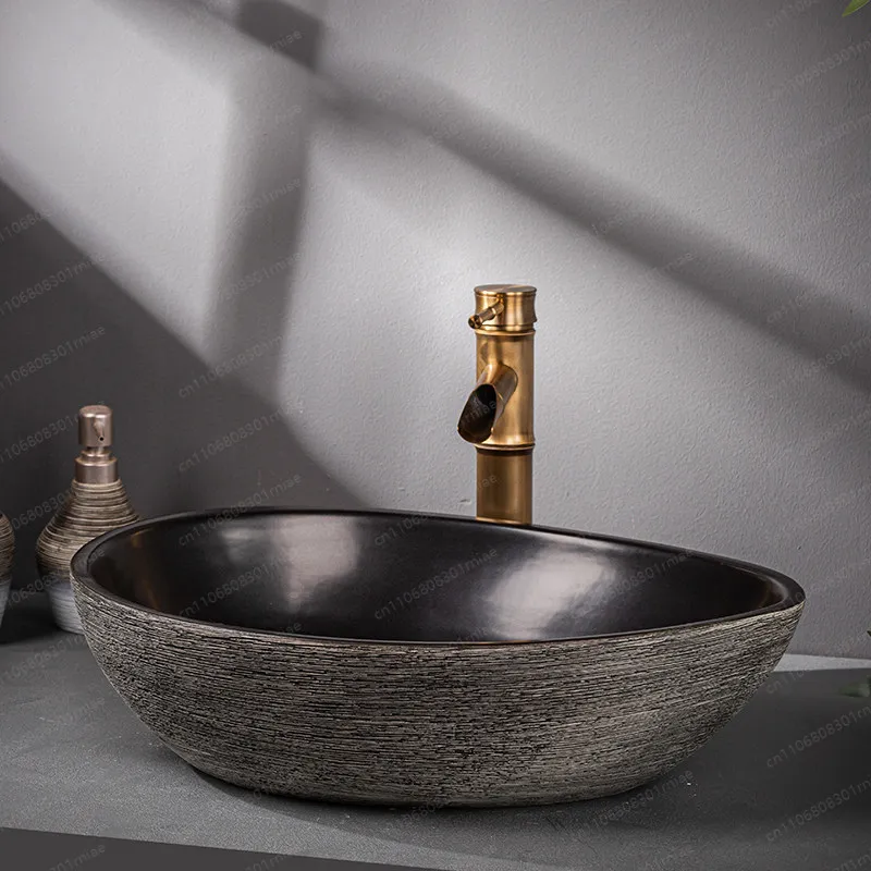 

Настольный умывальник в античном стиле, керамический, ретро, для домашней ванной комнаты