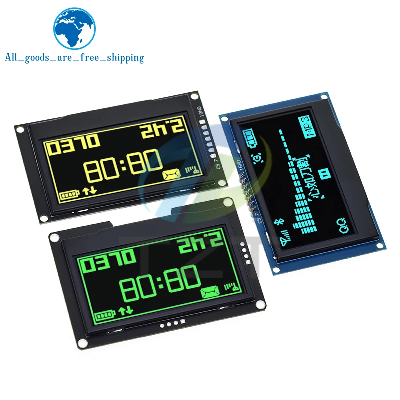 Imagem -05 - Módulo de Exibição Lcd Tzt Oled Interface Serial para Arduino Uno r3 C51 Ssd1309 12864 Pinos Spi Iic I2c 24 242 128x64