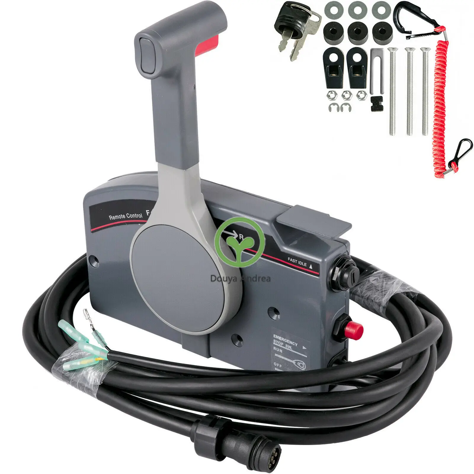 

Applicable to outboard machine 7 cores push open the control box, control box pull open the remote control box throttle gear