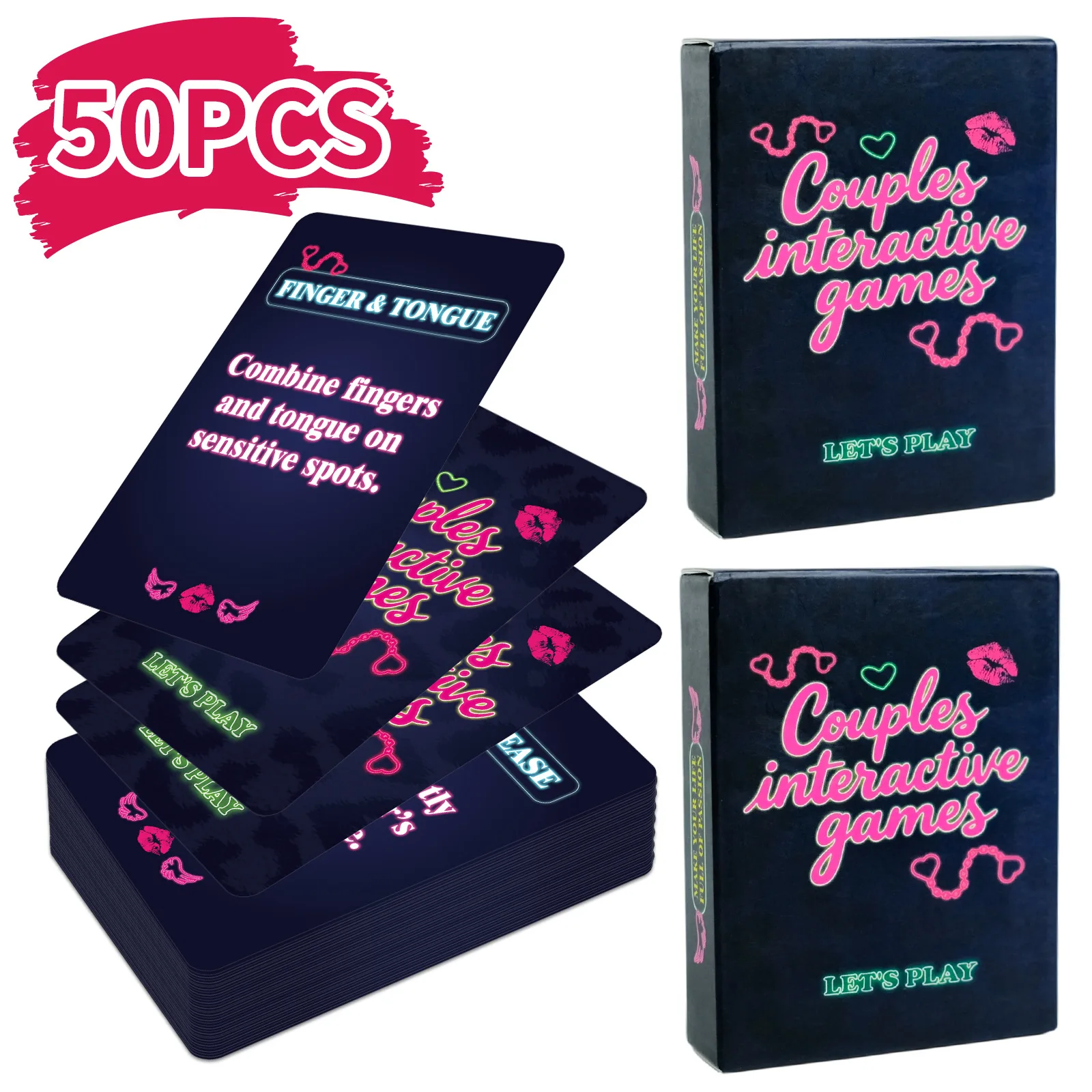 50 Tarjetas de Juego para Parejas, Tarjetas de Conversación Interactivas y Divertidas para Adultos, Juego de Cartas para Mejorar la Relación, Regalo