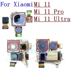 Back Facing Camera For Xiaomi Mi 11 Pro Ultra Ultrawide+Depth+Macro Front Selfie Samll Rear Camera Flex Cable Part