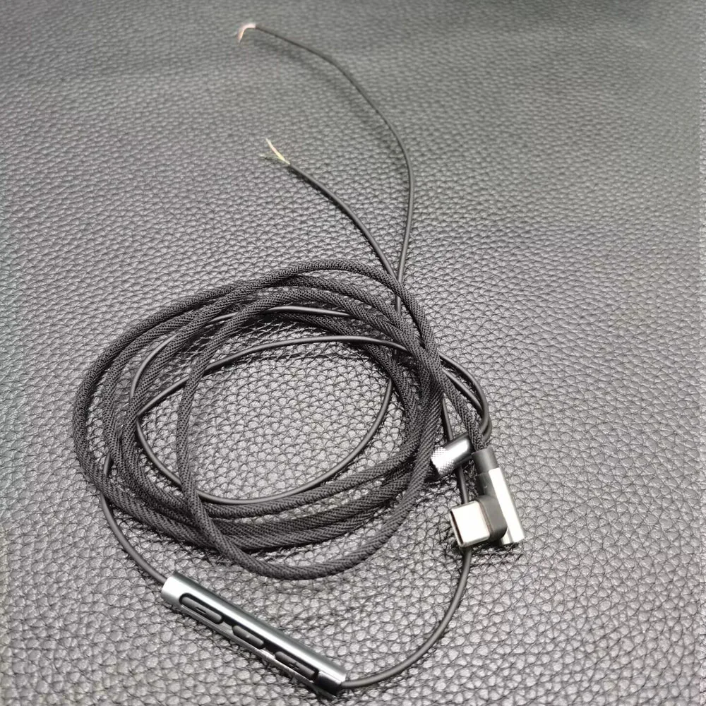 Cabo de fone de ouvido de reparo de atualização tipo C para KOSS PP portátil Portapro Porta-Pro KSC75 KSC35 Cabo de fio de substituição com microfone remoto