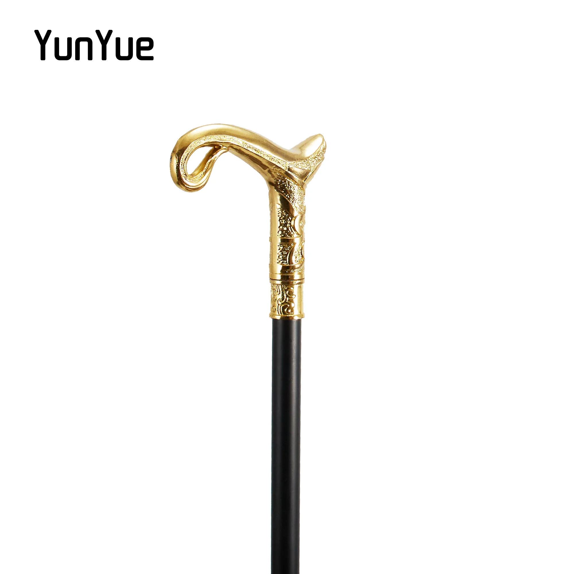 Golden Luxury Shape of Pot Walking Cane Fashion decorativo Walking Stick Gentleman elegante Halloween Cosplay Cane Crosier 93cm