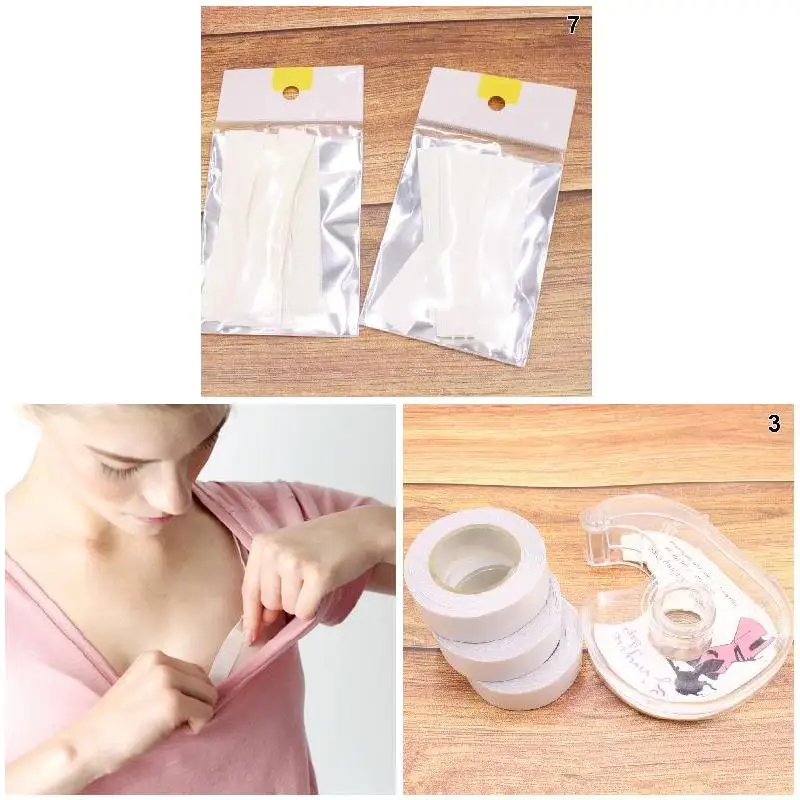 Underwear Strap Anti-slip Double Sided Tape Clothing Adhesive Clear Fabric Strong Beauty Safe Bra Tape for Women Body Skin