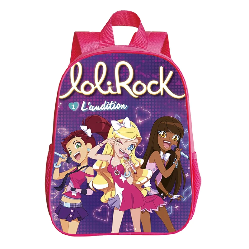 

New LoliRock Children's Backpack 12 Inch Kids Mini Mochila Kindergarten Backpacks Boys Girls Cartoon Bookbag Back to School Gift