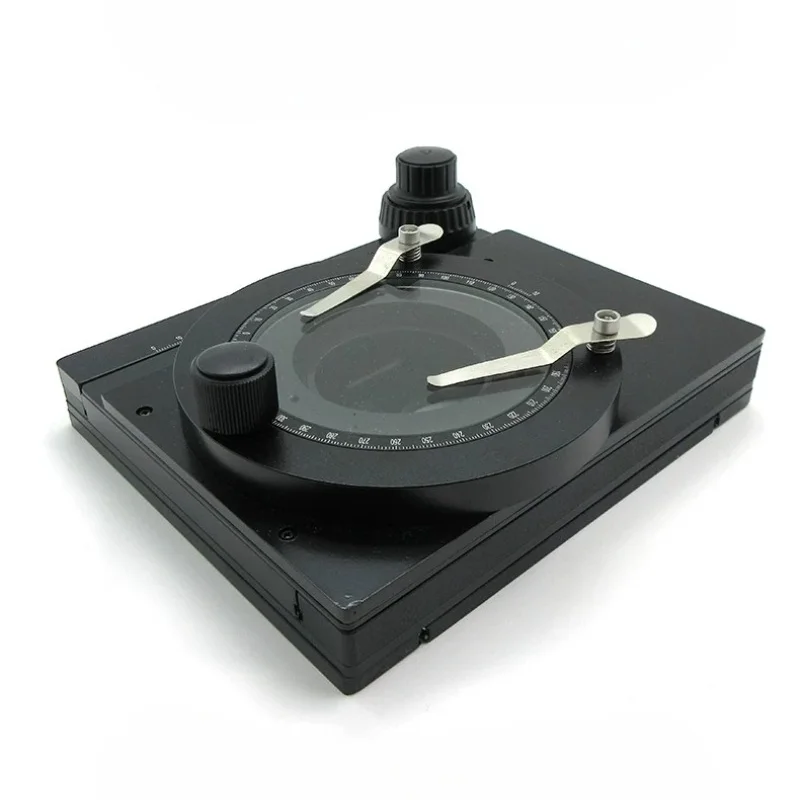 Microscope X-Y Mechanical Stage 360° Rotating Base Adjustable Platform with Fine Calibration Scale Precision Lab Equipment
