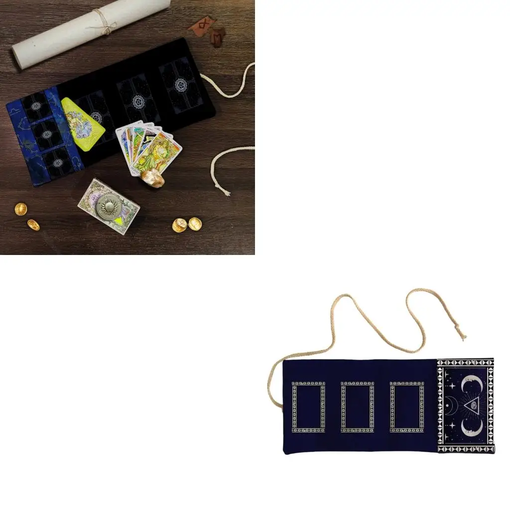 

Красочная сумка для карт Таро, дышащая полиэфирная ткань, складная для безопасной транспортировки карт