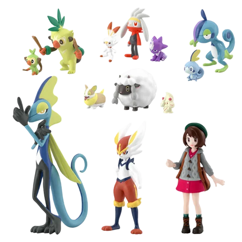 Genuino Bandai POKEMON Bilancia Mondo Galar Regione Yuuri Aceburn Anime Action Figures Shokugan Modello Figura Giocattoli Regalo per I Bambini