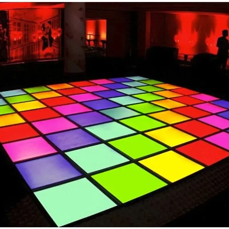 Portable Light Emitting Diode Dance Floor Nightclub Stage Light