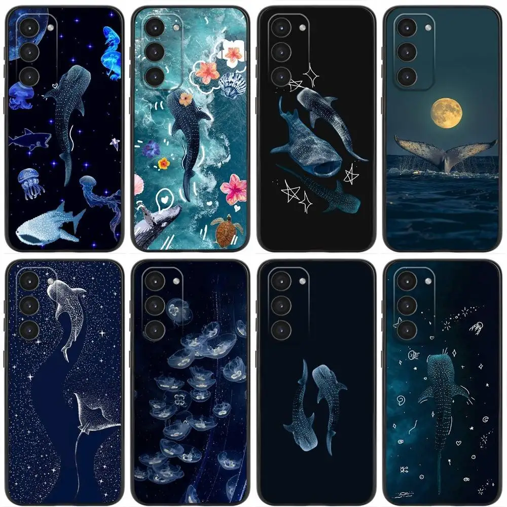

Marine Life Sea Art Phone Case For Samsung Galaxy A20,21s,22,31,32,52,53,72,73,80,91 Soft Silicone Black Cover