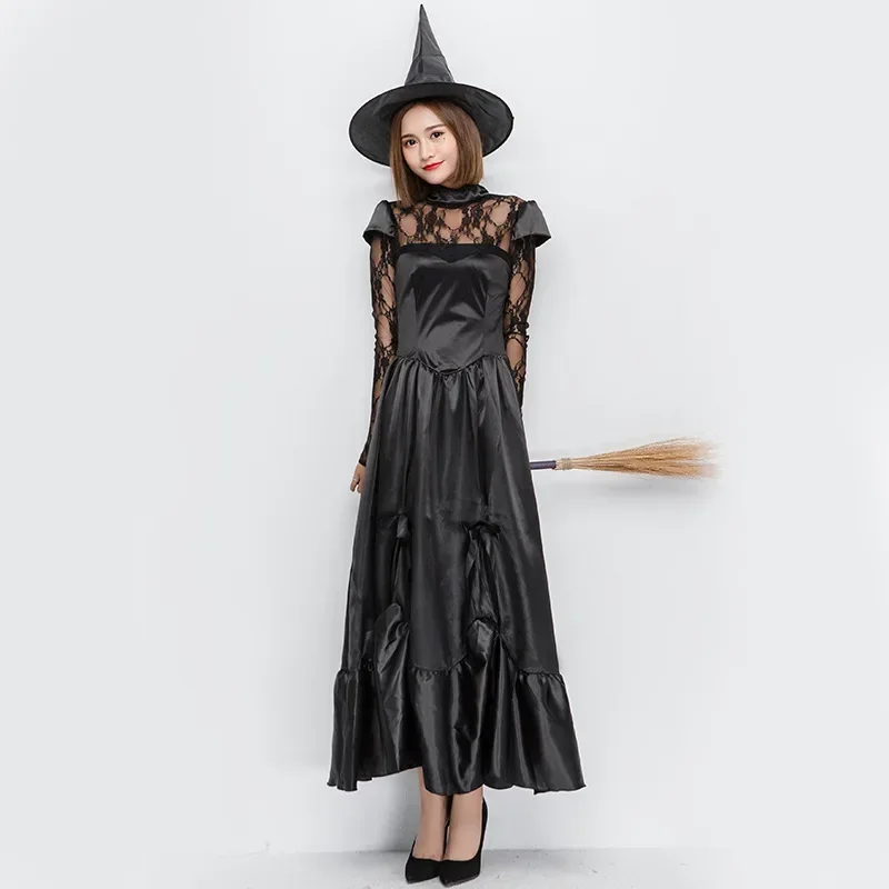 Costume da strega Cosplay Abito da donna Costume di Carnevale di Halloween Purim per abbigliamento da festa per spettacoli per adulti