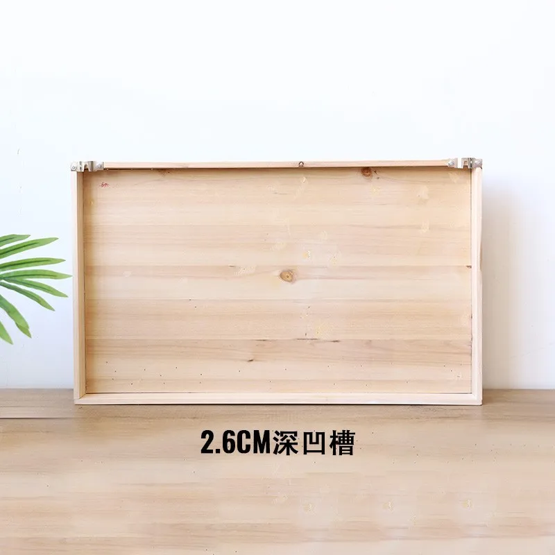 Simple wooden meter box, shielding painting living room switch box, distribution box shielding box