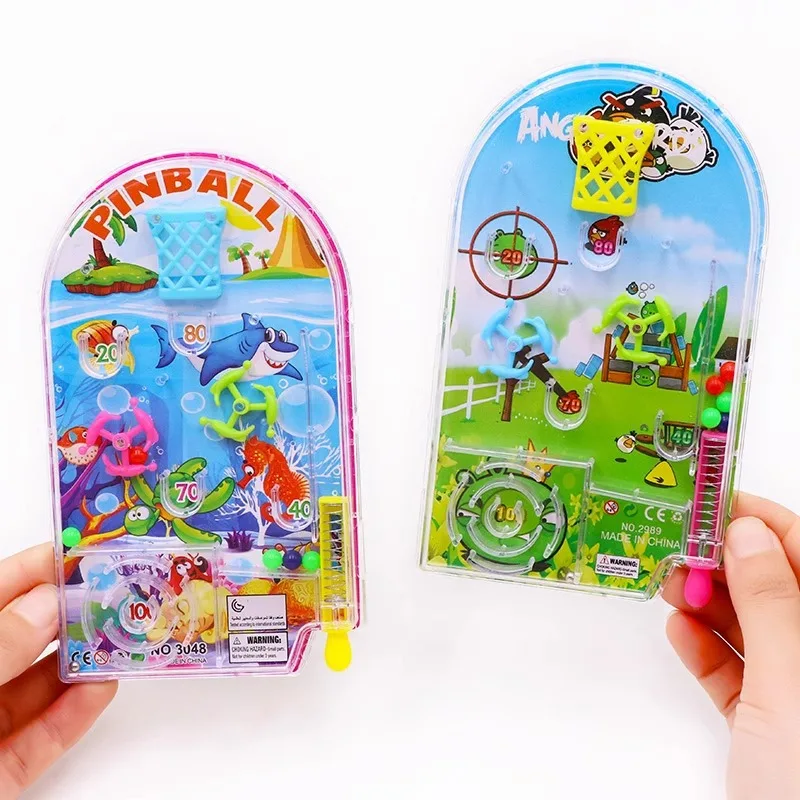 1 個 9.5 × 16 センチメートル楽しいハンドヘルドピンボールゲームおもちゃ子供の誕生日パーティーの好意用品ピニャータフィラーバッグスポーツテーマパーティーギフト 2025