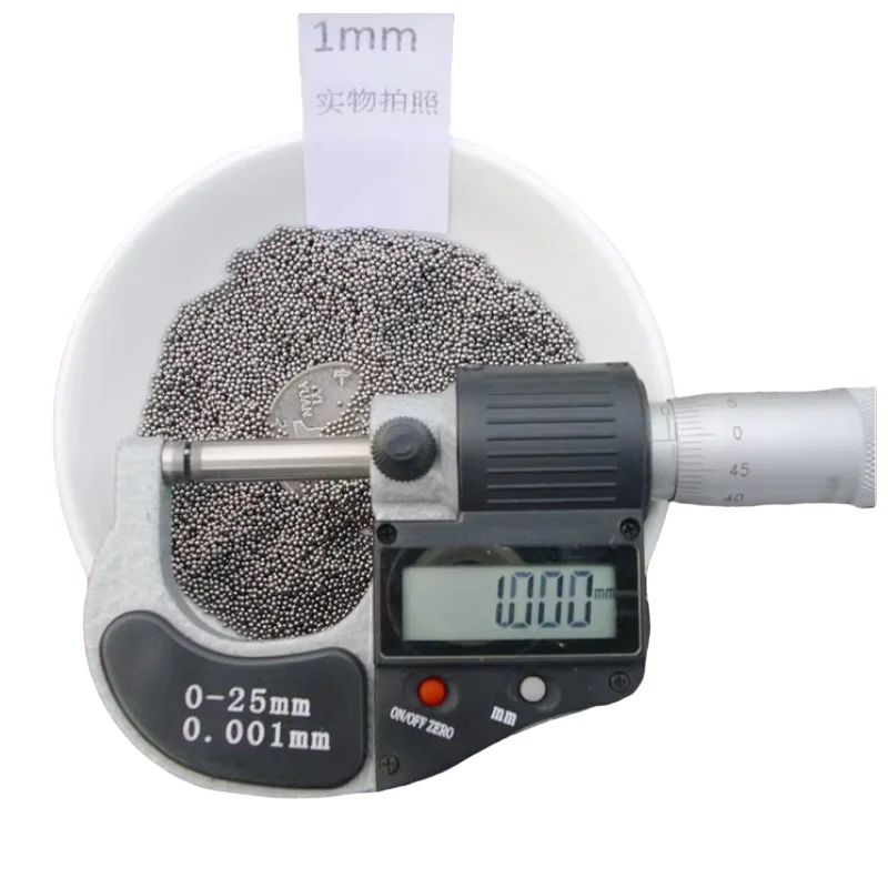 10000 Stück, Durchmesser 1 mm, Kugeln aus Kohlenstoffstahl, Kugellager mit 1 mm Durchmesser. – Detail 2