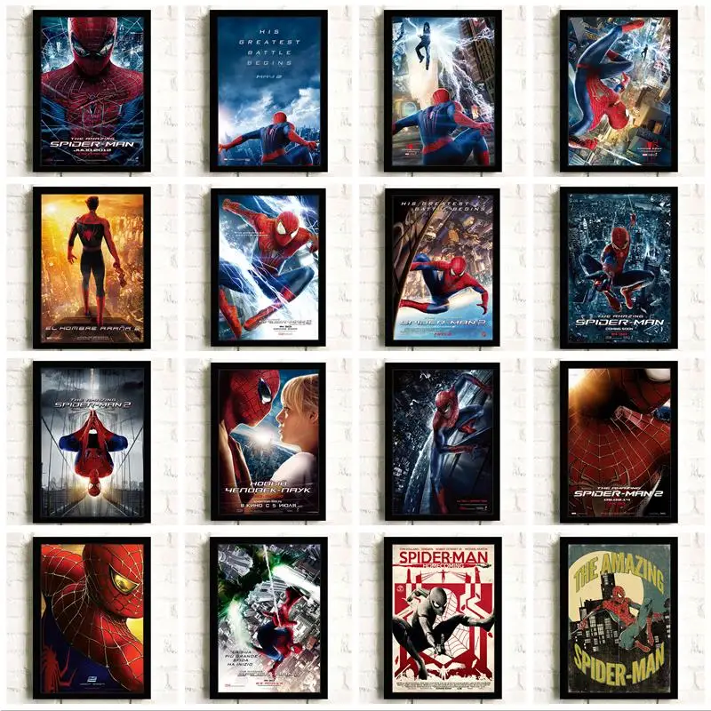 Marvel Superhero Spiderman Family Canvas Paintings Movie Poster and Print Wall Art for Living Room Home Wall Decoration Cuadros