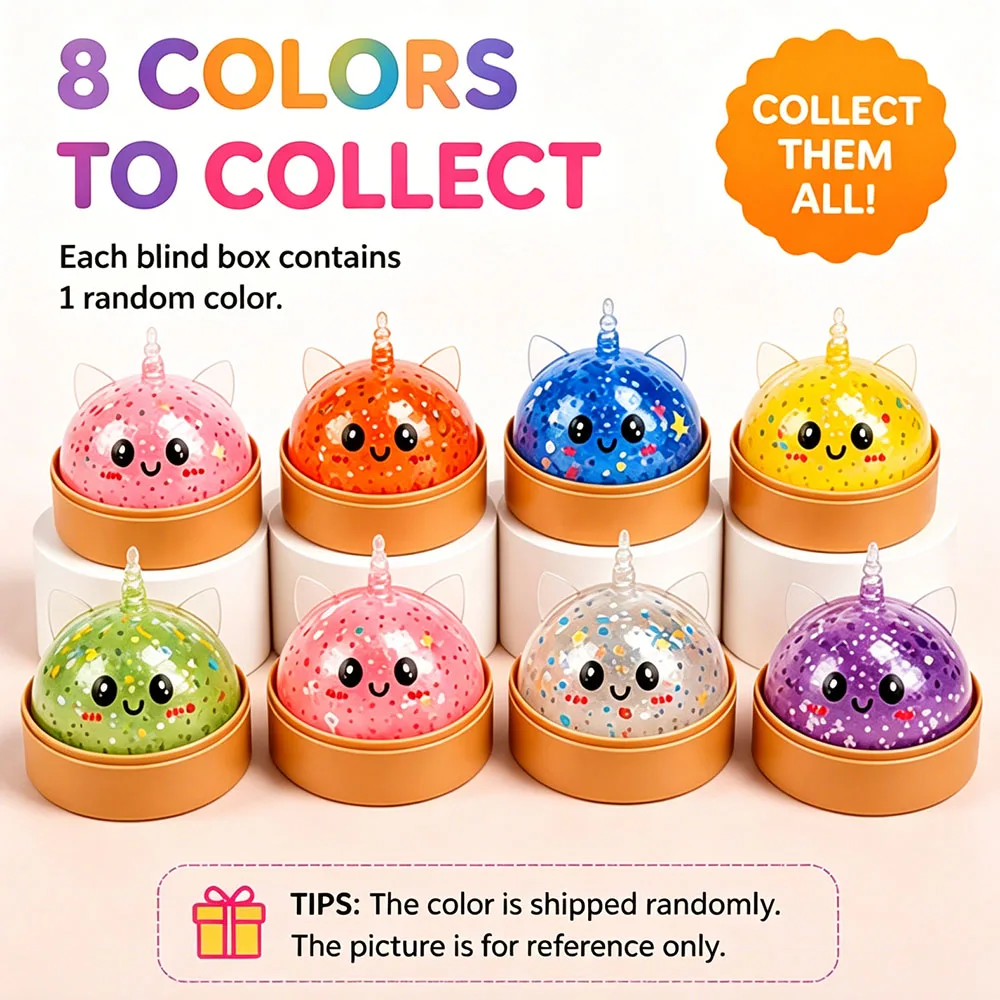 Mystery Box Rainbow Unicorn Steamed Bun Squishy Steamer Slow Rising Squeeze Anti Stress Surprise Party Favor Goodie Bag Stuffer