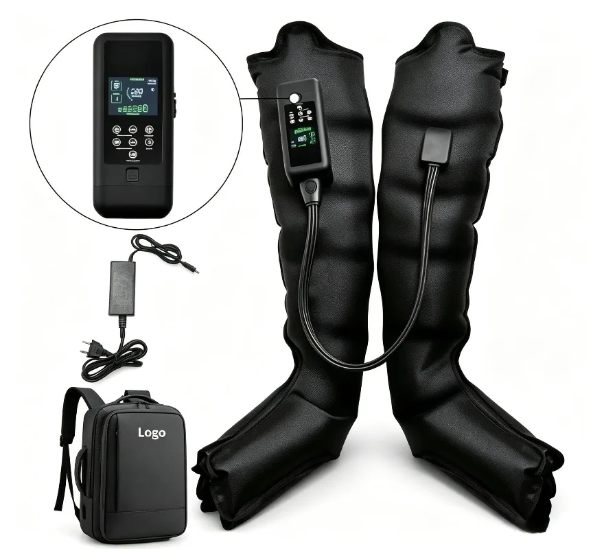 6 Chambers Air Compression Recovery Boots, Electric Leg Massager for Sports Therapy Massager Physiotherapy Machine