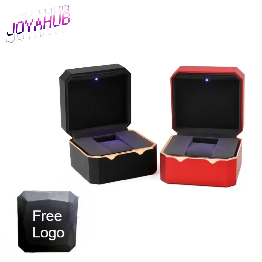 

Восьмиугольные часы с логотипом, шкатулка для драгоценностей с подсветкой, брендовый дисплей для хранения, профессиональная быстрая настройка брендов, подарок OEM