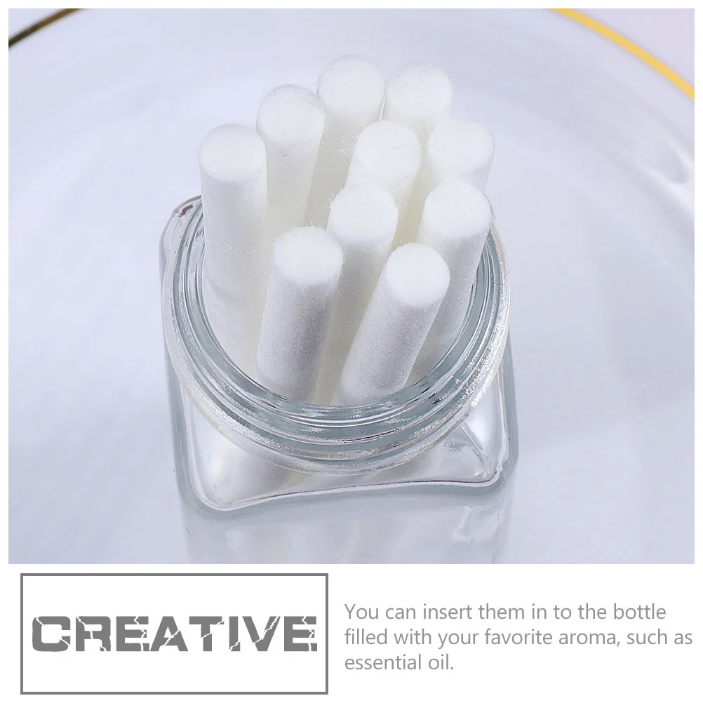 10 Pcs Sliver Essential Oil Diffuser Stick Fragrance Wands Replaceable Volatile Sticks Wick Fiber Aroma Humidifier Rods