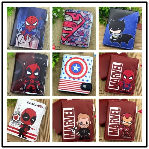 

Anime Marvel Spider Man Peter Parker Spider Man Foldable Leather Wallet Bank ID Card Holder Card Clip Bag Cartoons Coin Purse