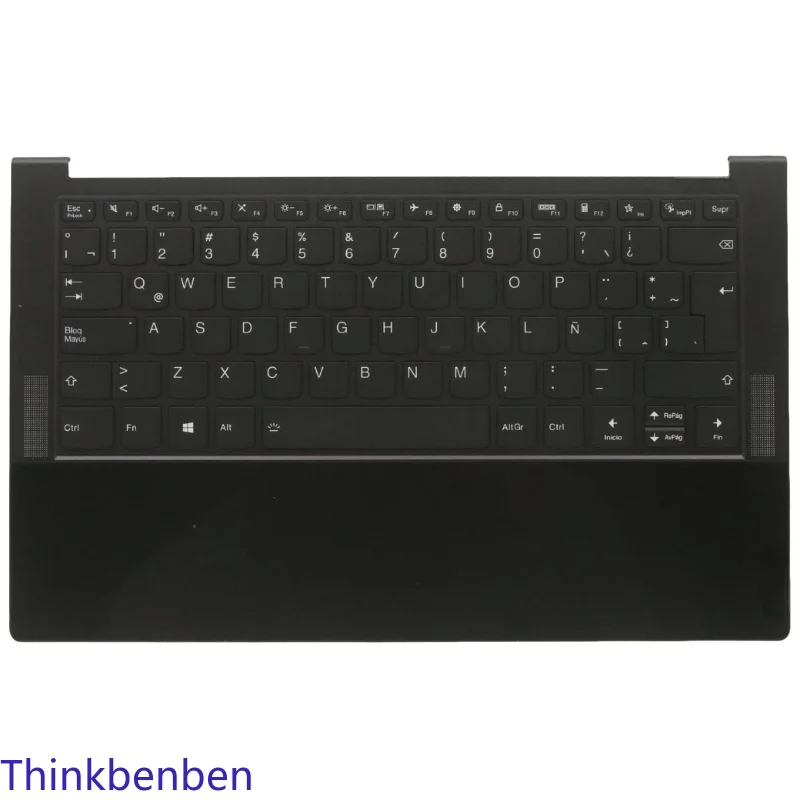 LAS Latin Spanish Black Keyboard Upper Case Palmrest Shell Cover For Lenovo Ideapad Yoga Slim 9 14 14ITL05 5CB1B02503