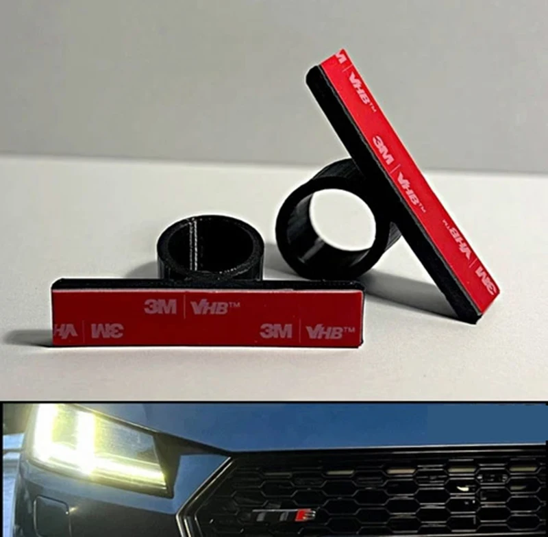 

2PCS License Number Plate Clips/Holders For Audi Honeycomb Grills Push & Lock & Removable Replaceable License Plate Accessories