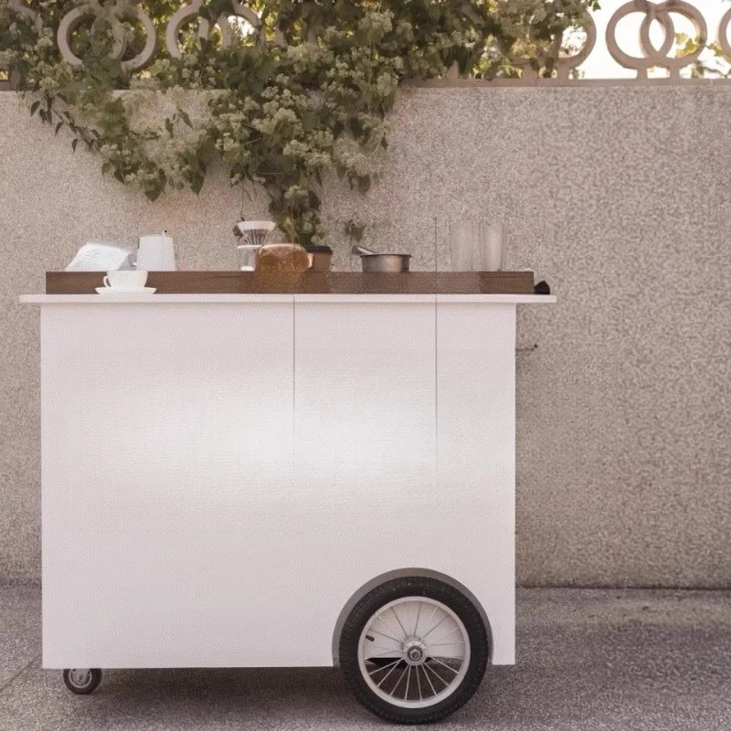 Internet celebrity bazaar stall cart activities drainage float commercial activities mobile coffee van milk tea shop