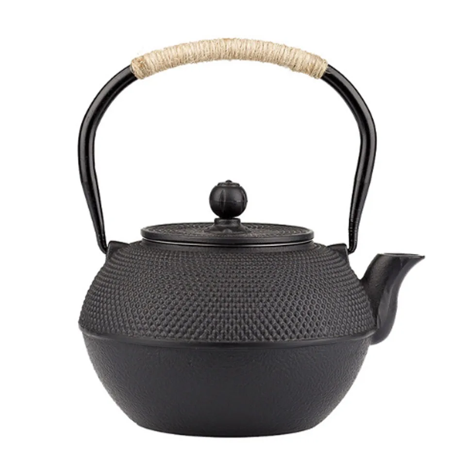 Japanese Cast Iron Teapot Handmade Tetsubin Gas Stovetop Water Kettle Black Teapot With Infuser Filter Kung Fu Tea Set