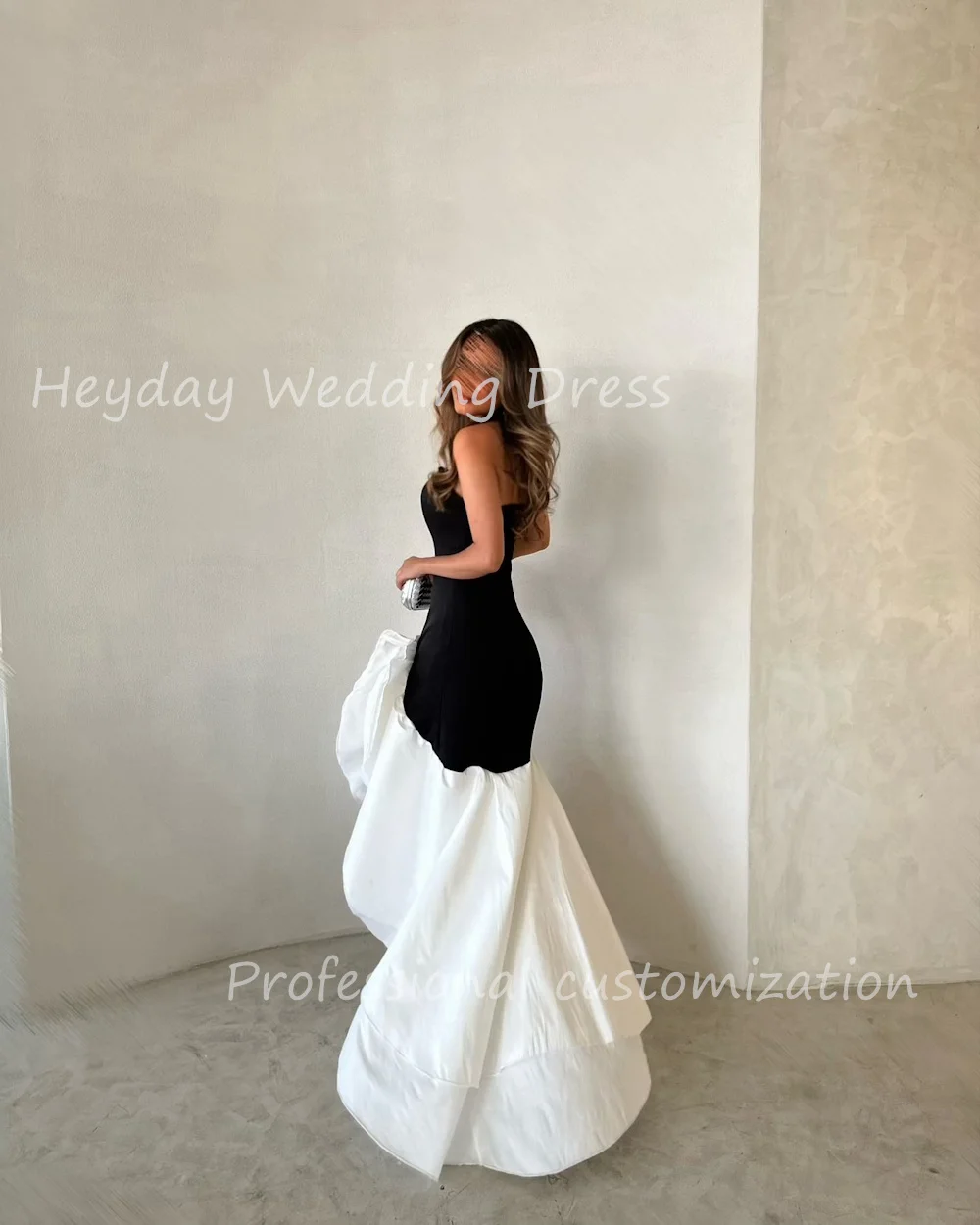 Heyday robes de soirée ชุดที่กําหนดเอง Strapless ตรงฉัตร Ruched เปลือยแขนกุดชุดราตรีโอกาสพิเศษ