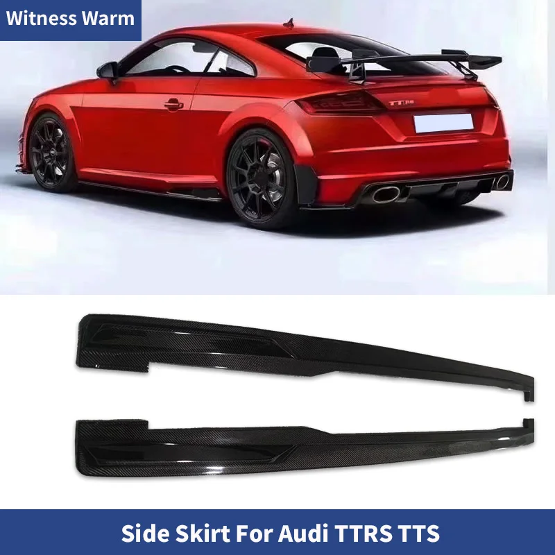 

Car Body Kit Carbon Fiber TTS TTRS MK3 8S Side Skirts Extention Body Lip for Audi TT TTRS 2018