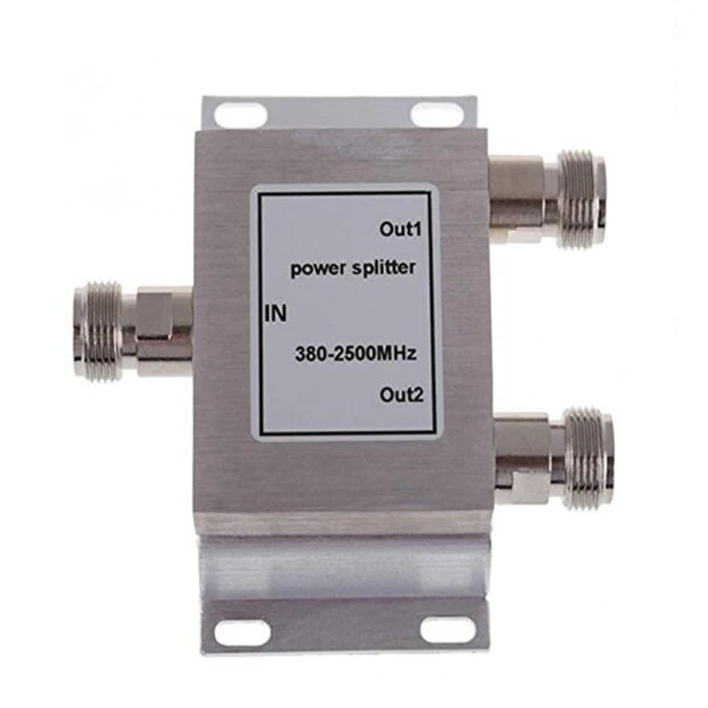 Splitter 4 Vie N Femmina 50Ω 380-2500MHz – Divisore Di Segnale 1 Ingresso 4 Uscite Per Antenna E Satellite