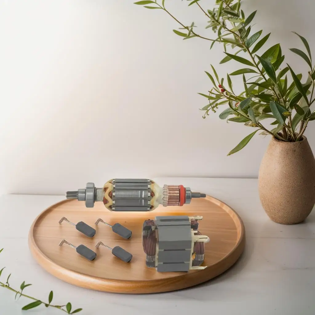 

Anchor Stator Carbon Brush For HR4003C HR4013C HR4011C HR4001C 625758-6 513633-7 + CB-350 / 194160-9 Drill Hammer