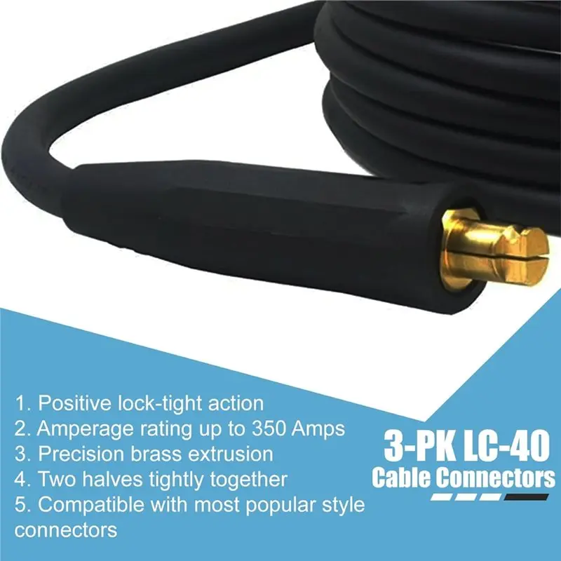 A25F-LC-40 Welding Leads Quick Connecto Welding Cable Connectors 350A Welding Cable Connectors