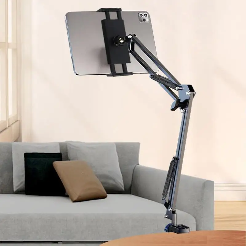 Adjustable Bedside Tablet Stand, Rotatable Long-arm Metal Desktop Tablet Stand, Bedside Lazy Phone Holder view 5