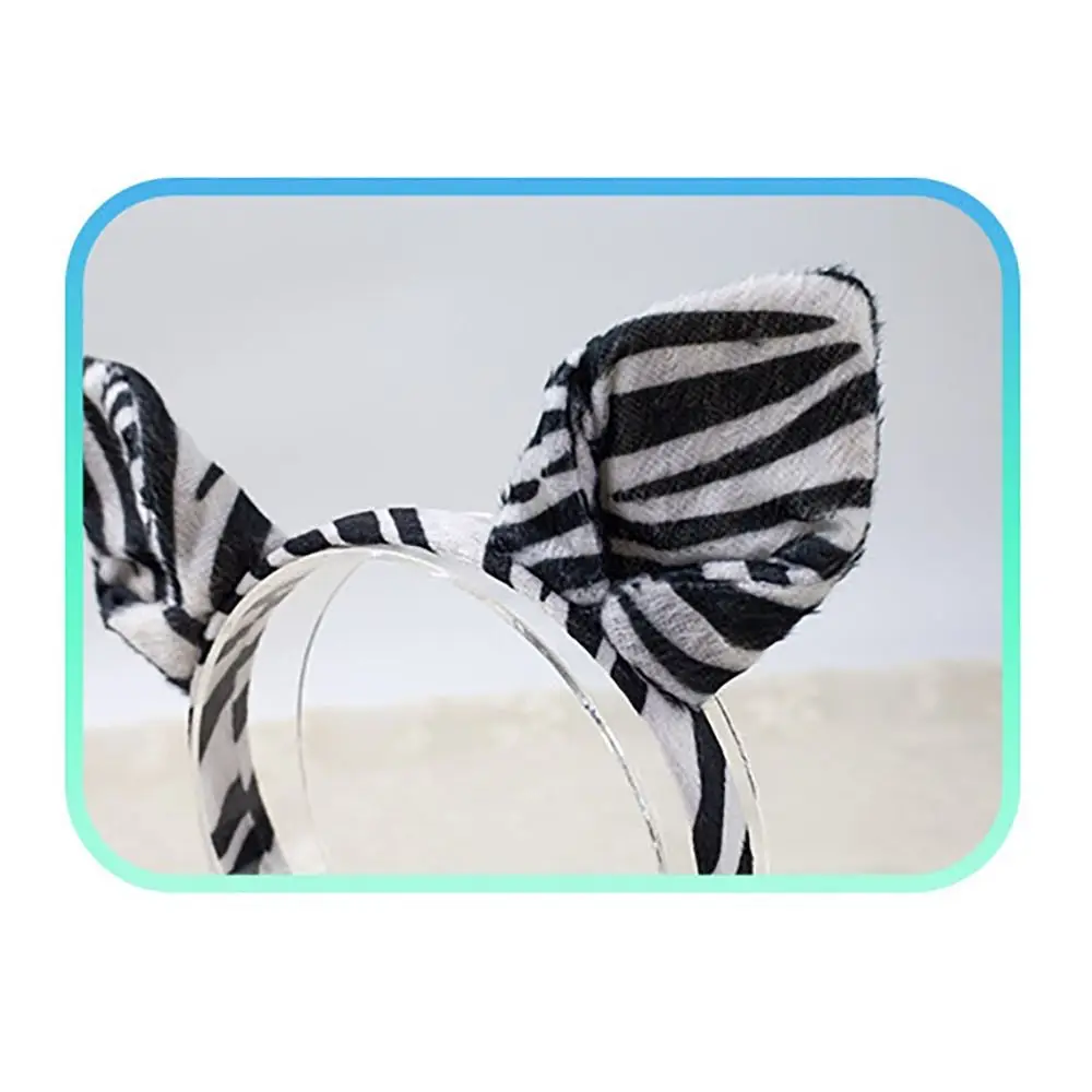 Animal Ears Kid Costume Headband Stripes Design Costume Accessories Zebra Ears Headband Cartoon Hair Hoop Photography Use