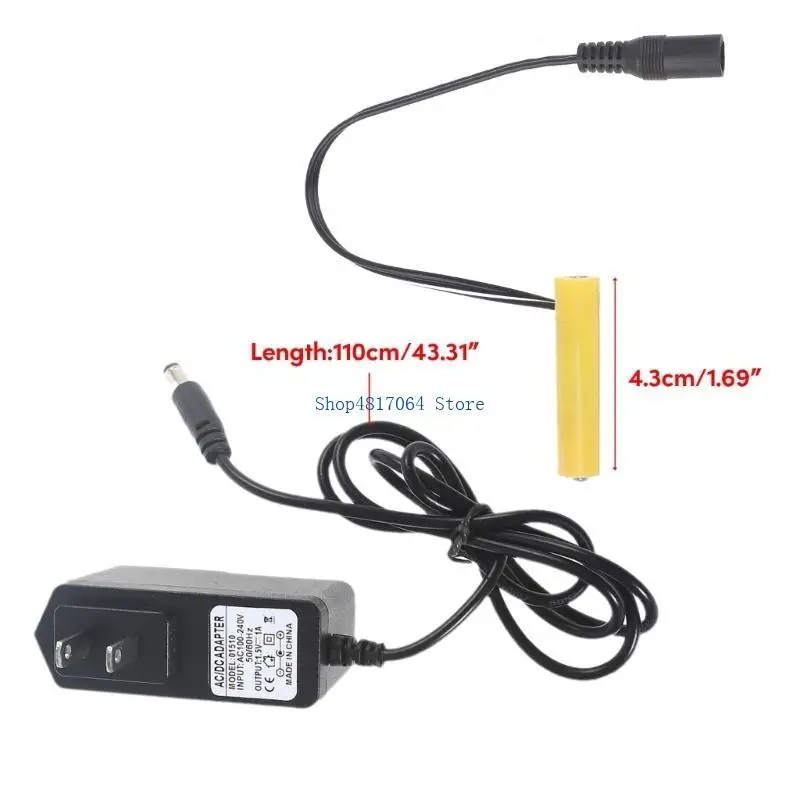 T3LB ACPower Convertidor Batería Eliminadores Cable Reemplace 1.5V LR03 AAA Conector