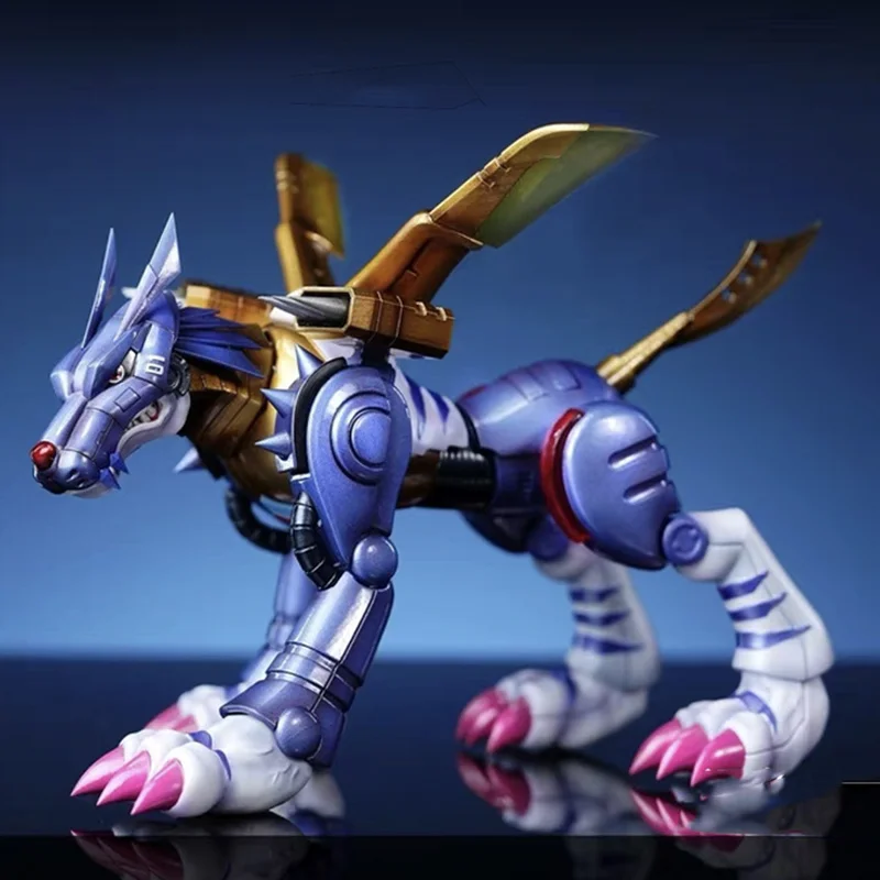 2025 Nieuwe Digimon Adventure Animatie Speelgoed Metalen Garurumon 9 cm Gk Figuur Anime Model Desktop Decoratie Speelgoed Jongen Verjaardagscadeau