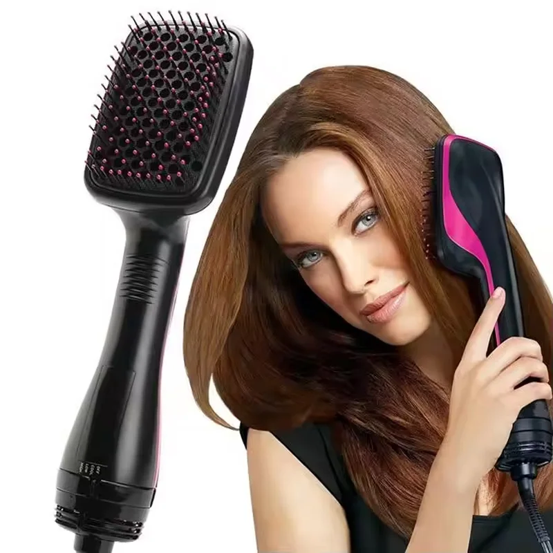 

Hot Air Brush Blow Dryer Straightening Comb Styling Tool for Women Professional Hair Dryer Brush Hot Heating Hair Comb