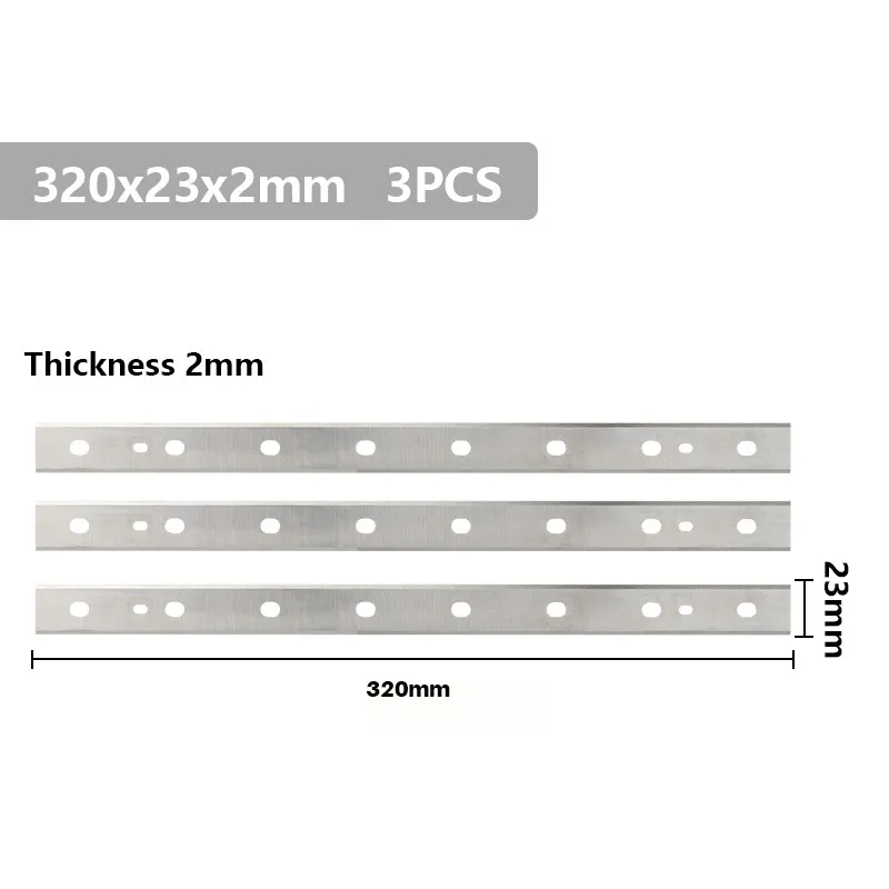 XCAN Woodworking Planer Blade 3pcs 320,330mm for DW734 Electric Planer Knife Blades