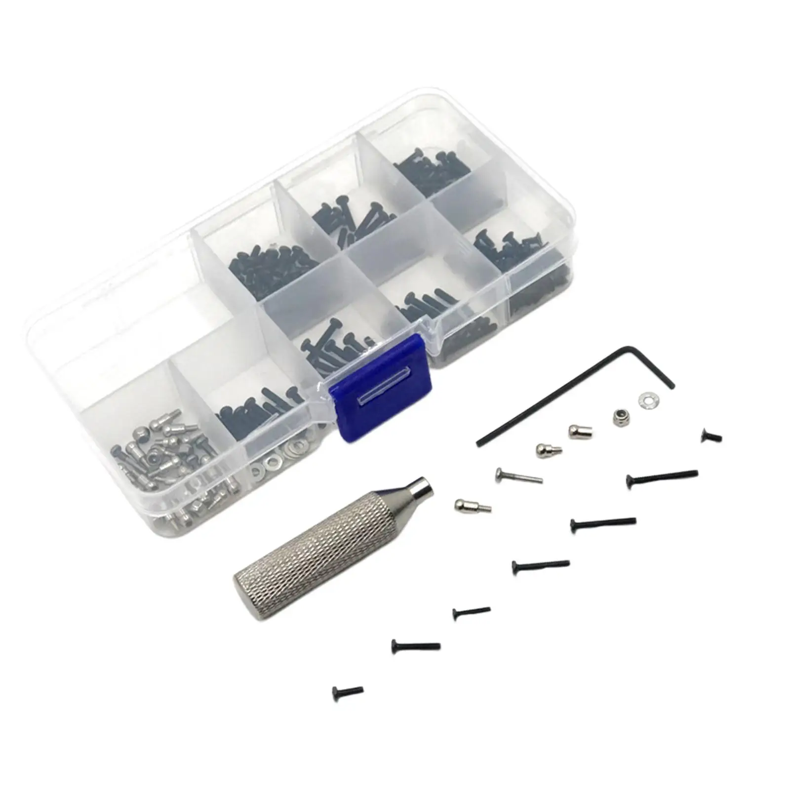 257 Pieces RC Screw Kit Assortment Set Tool for Wltoys K989 1/28 RC Car Model Accs