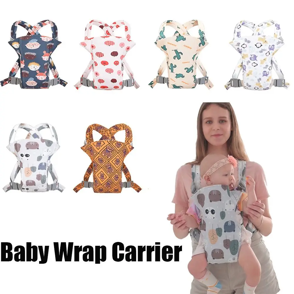 Newborn Front Holding Baby Wrap Carrier Cotton Mesh Infant Backpacks Infant Kangaroo Bag Horizontal Holding Type